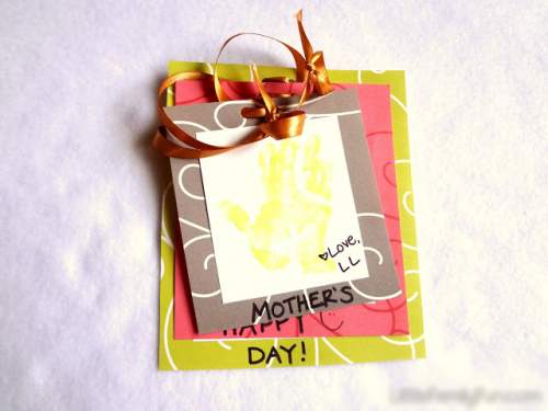 Làm thiệp dấu tay ý nghĩa tặng mẹ nhân Ngày của Mẹ 2