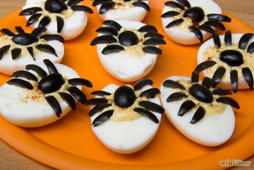 Làm món nhện trứng cho tiệc Halloween 11
