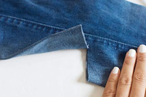Tự tay chế quần jeans rách gối cực cá tính 5