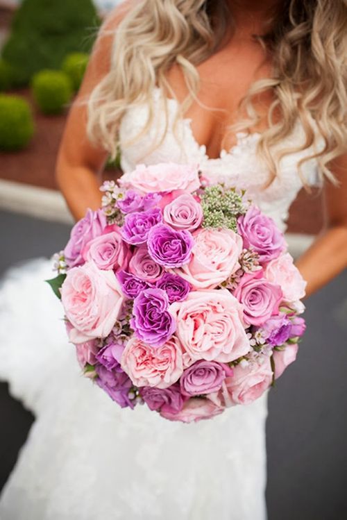 Hoa cưới màu tím - hồng được ưa chuộng 5