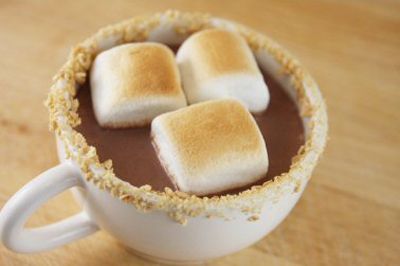 Ngọt lịm sữa chocolate trộn kẹo marshmallow nướng 6