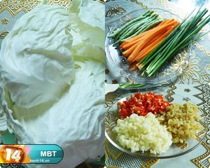 Bắp cải cuộn mang vị kim chi chua cay đón Tết dương lịch 2
