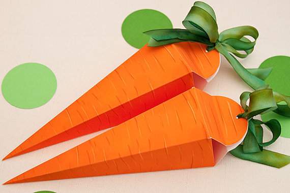 Cách gấp hộp quà nhỏ xinh hình củ cà rốt 8