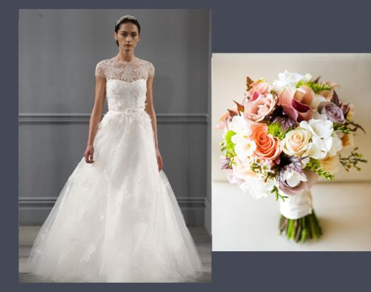 4 cách kết hợp váy cưới với hoa cầm tay 3