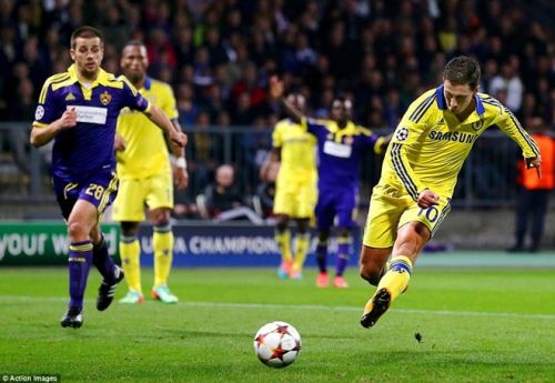 Hazard sút hỏng penalty, Chelsea suýt ôm hận trước Maribor 2