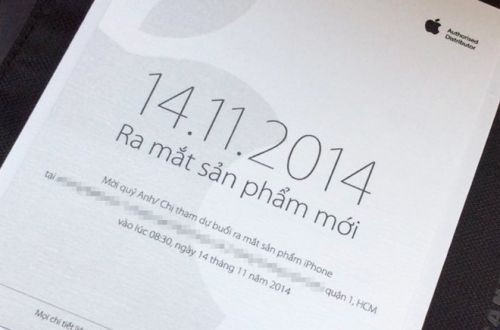 Nhà phân phối gửi thư mời ra mắt iPhone 6 tại VN
