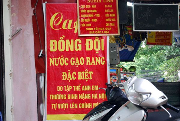 Những quán cafe đậm chất lính ở Hà Nội 10