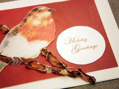 Tự làm thiệp chú chim Robin đáng yêu đón Giáng sinh 4