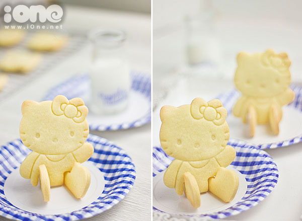 Làm bánh quy bơ Kitty 3D xinh xinh cho bữa tiệc năm mới 7