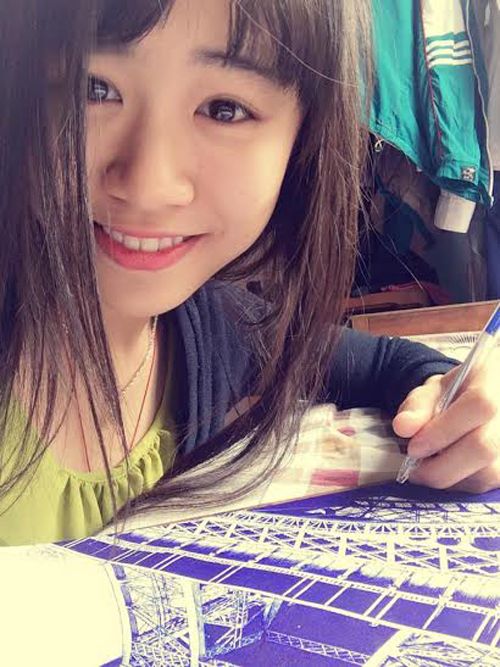 Nữ sinh Việt vẽ tháp Eiffel bằng bút bi gây sốt 5