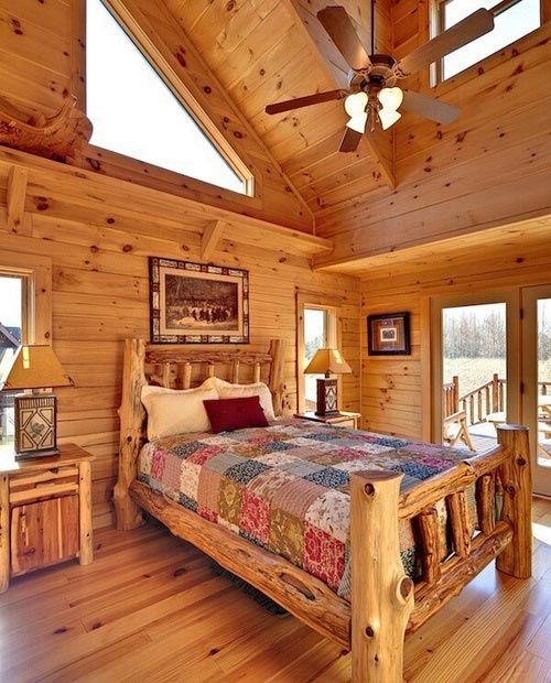 Nóng bừng phòng ngủ gỗ cho mùa đông không lạnh 8
