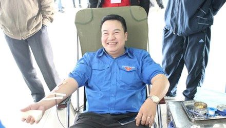 Thủ lĩnh tình nguyện hiến gần 7.000ml máu