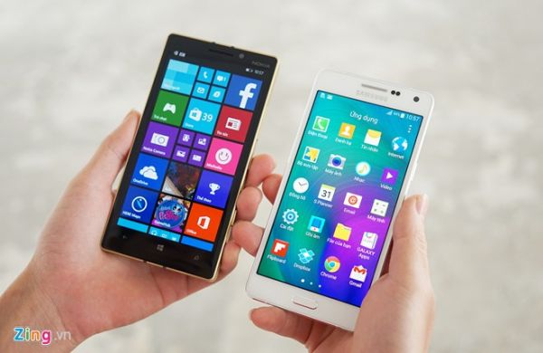 Galaxy A5 và Lumia 930 Gold đọ thiết kế
