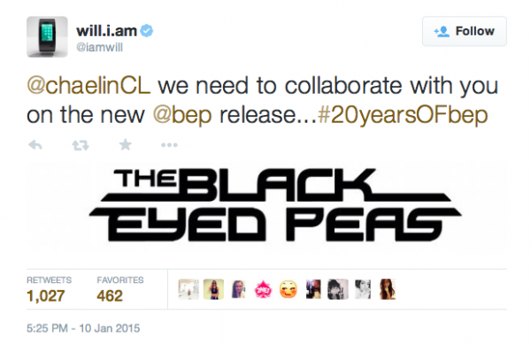 Black Eyed Peas mời CL (2NE1) hợp tác trong album mới 5