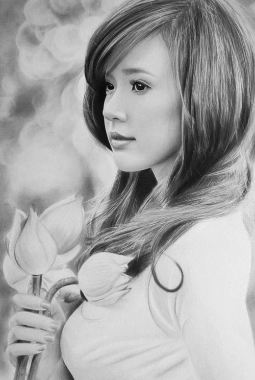 Nhan sắc hot girl Việt dưới nét vẽ của họa sỹ 9x 6