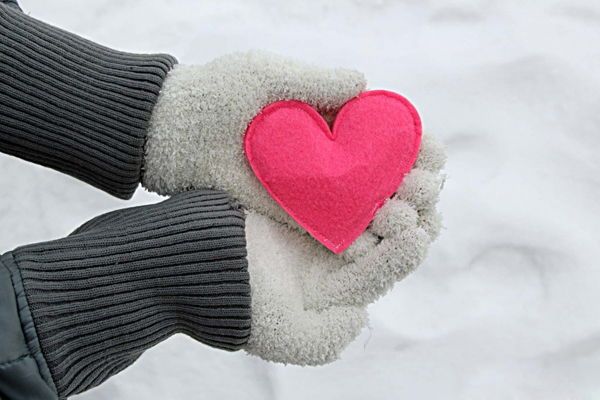 Tự may túi sưởi mùa đông hình trái tim ấm áp 6