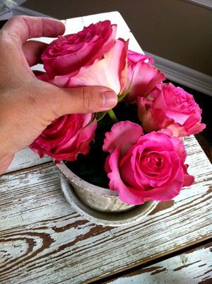 Cách cắm hoa hồng trong chậu nhỏ vừa đơn giản vừa xinh 5