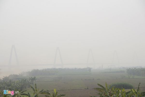 Cầu dây văng dài nhất Việt Nam mù sương giữa trưa 5