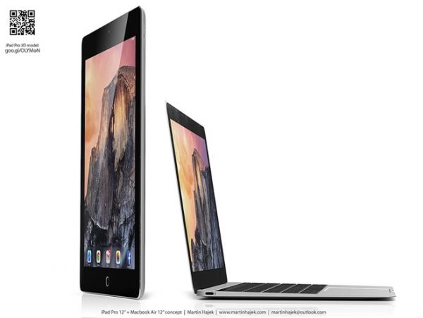 iPad Pro và MacBook Air 12 inch so dáng với bản dựng 3D 7