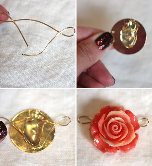 Cách làm phụ kiện vòng cổ handmade hoa hồng điệu đà 2
