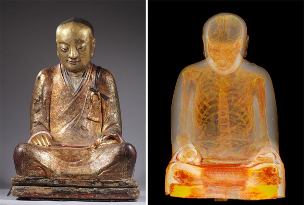 Phát hiện xác ướp bên trong bức tượng Phật 1000 năm tuổi 2