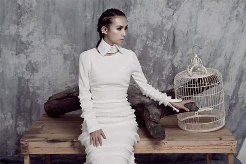 MC Huyền Ny táo bạo "thả rông” trên Vogue Ý 9