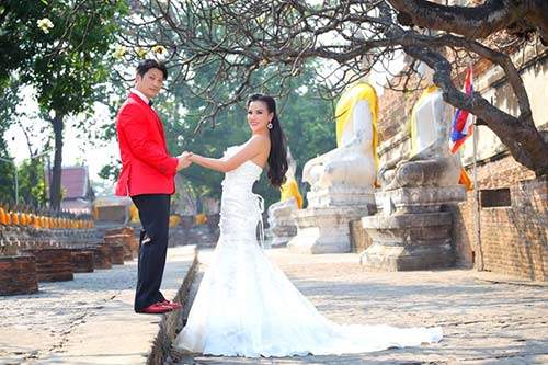 Dustin Nguyễn - Bebe Phạm tình tứ trong ảnh cưới ở Thái Lan 30