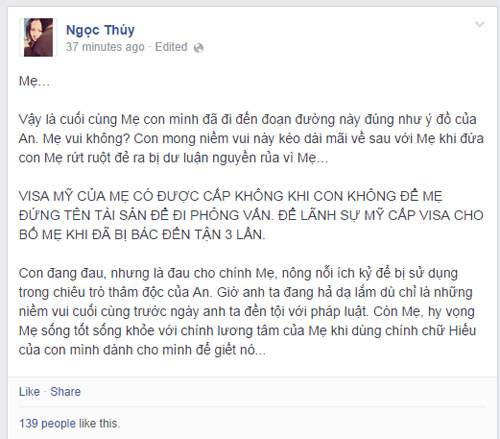 Khi mỹ nhân Việt bị người thân "từ mặt" 12
