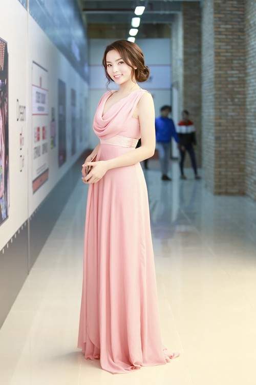 Hoa hậu Việt diện đầm hồng pastel ngọt ngào trên thảm đỏ 8