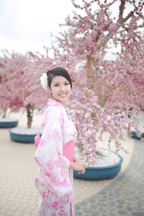 Á khôi Thúy Vân diện kimono làm mỹ nữ Nhật Bản 5