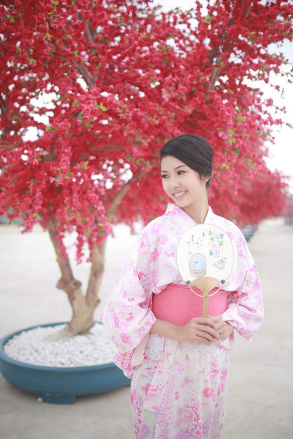 Á khôi Thúy Vân diện kimono làm mỹ nữ Nhật Bản 3