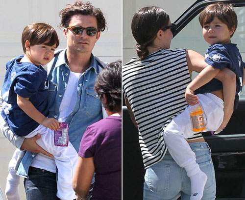 Orlando Bloom và Miranda Kerr cùng đưa con đi chơi 3