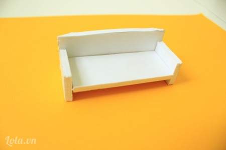 Làm bộ bàn ghế mini từ giấy mô hình cực yêu 6