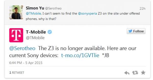 Nhà mạng Mỹ dừng bán Xperia Z3 sau 6 tháng 2