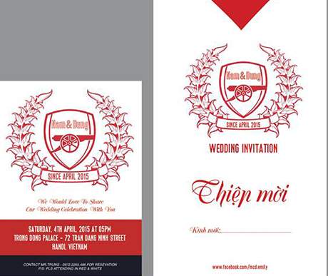 Đám cưới đặc biệt của nữ cổ động viên Arsenal ở Hà Nội 4