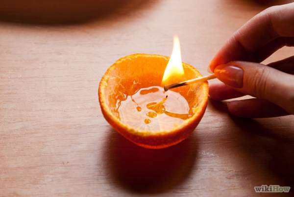 Cách làm nến handmade bằng quả cam đẹp mà độc 11
