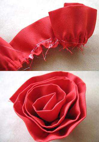 Cách làm khung ảnh trái tim hoa hồng bằng vải xinh xắn 3