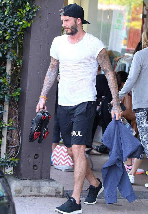 Vợ chồng Beckham cùng đi tập thể dục 2