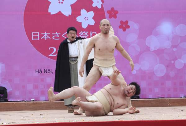 Xem võ sĩ Sumo Nhật Bản thi đấu ở Hà Nội 5
