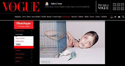 Chà Mi lạ lẫm trên tạp chí Vogue Ý 6