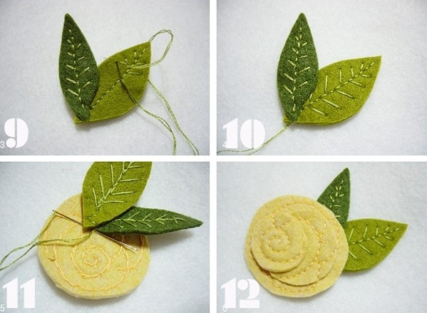 3 cách làm hoa vải dạ cực dễ mà bạn chưa biết 11