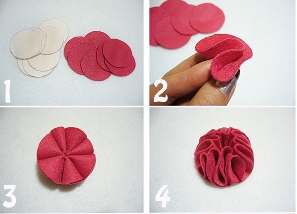 3 cách làm hoa vải dạ cực dễ mà bạn chưa biết 6