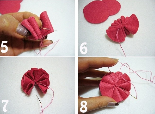 3 cách làm hoa vải dạ cực dễ mà bạn chưa biết 7