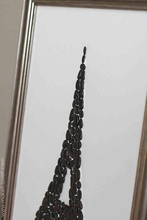 Cách làm tranh đính đá hình tháp Eiffel lãng mạn 6