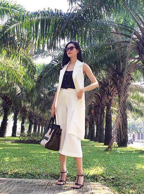 Quần culottes ngày càng tăng độ hot nhờ sao Việt 48