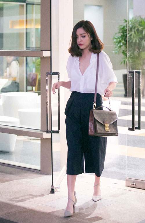 Quần culottes ngày càng tăng độ hot nhờ sao Việt 30