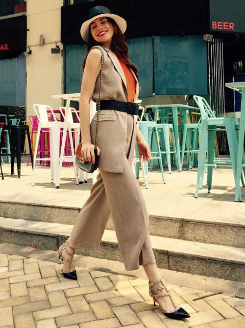 Quần culottes ngày càng tăng độ hot nhờ sao Việt 9