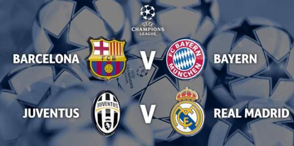 Bán kết Champions League: Barca đụng Bayern, Juve gặp Real 2