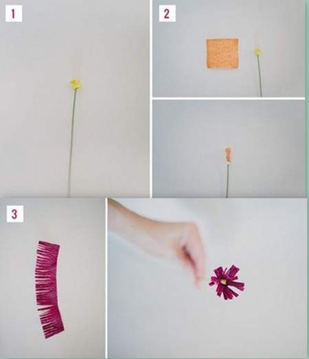 Cách làm hoa giấy đẹp cho bạn gái không khéo tay 8