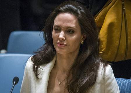 Angelina Jolie xinh đẹp và tự tin trên ghế đại biểu LHQ 9